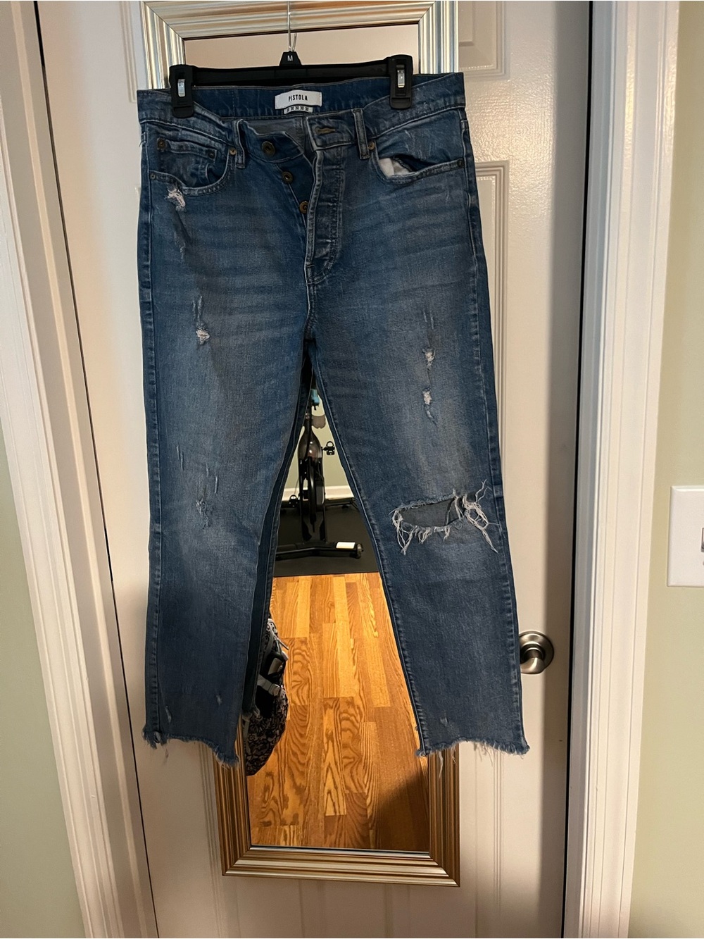 pistola Distressed Skinny Jeans